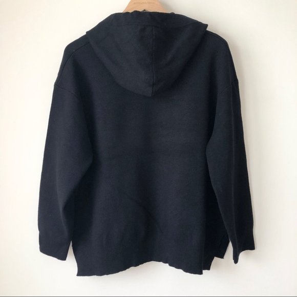 Zara Women’s Black Oversized Sweater Hoodie Small - Picture 5 of 10